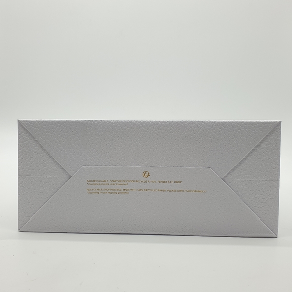 Authentic Dior Textured Pebbled Paper Shopping Medium Gift Bag | NEW white gold - Picture 5 of 5